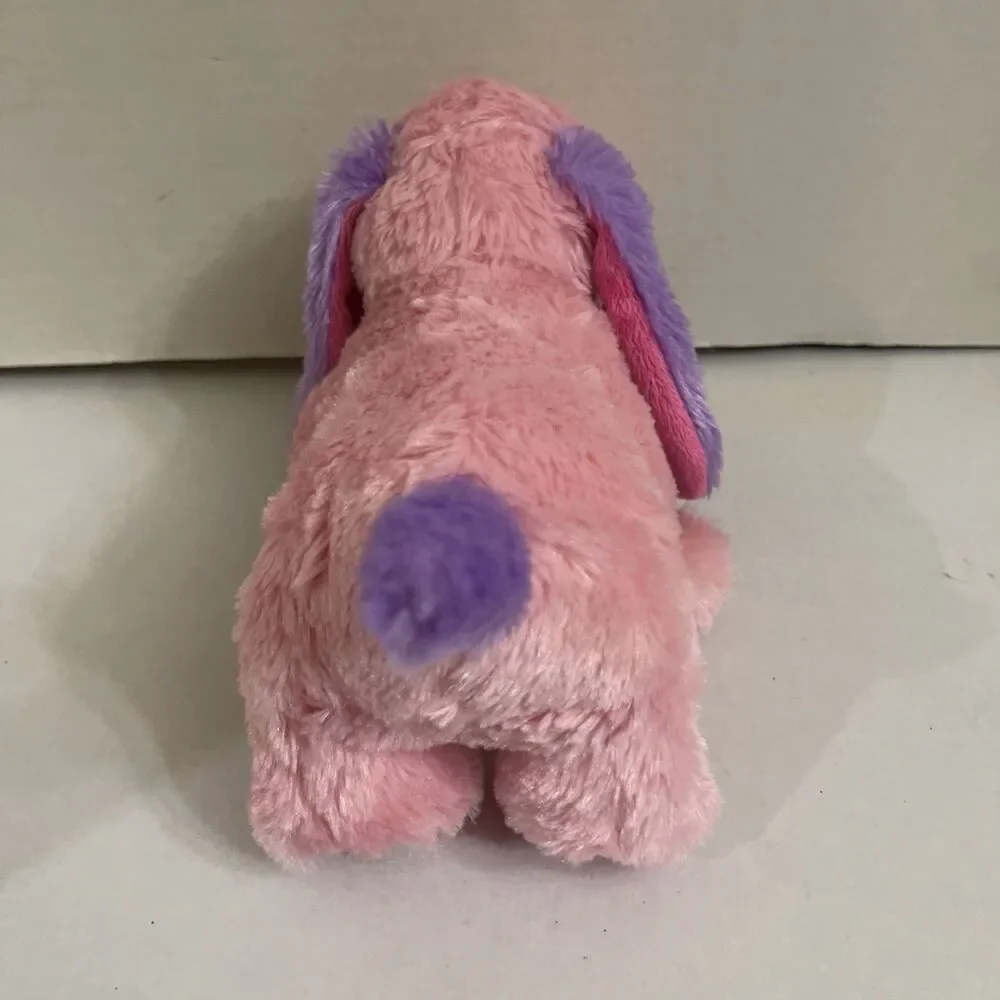 Ganz Webkins Pink Lil Peanut Pup HM755 Plush Stuffed Animal Pink Purple No Code